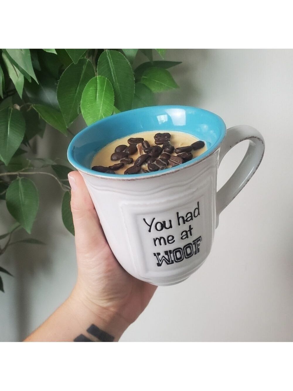 Soy Wax Candle Coffee Bean Scented Hand Poured
